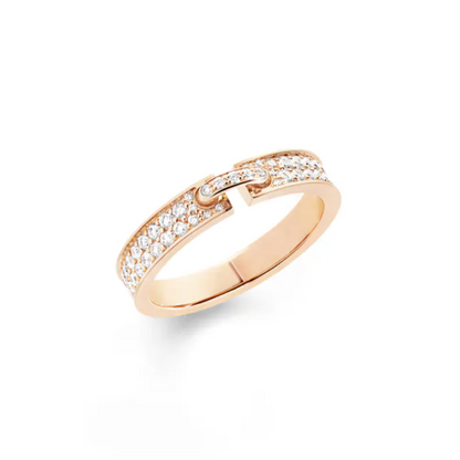 [Aurelle Style]ALLIANCE LIENS VIDENCE PAVED DIAMOND 4MM RING