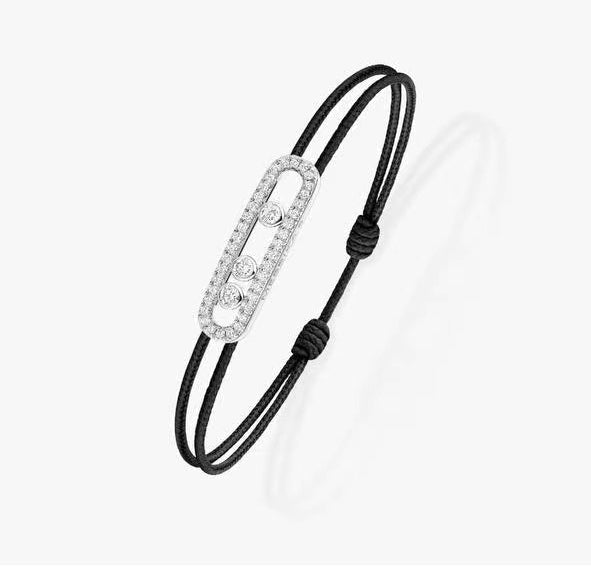 [Aurelle Style]Messika Care(s) pink cord pavé bracelet