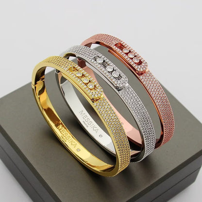 [Aurelle Style]Move Noa Full Pavé Diamond Bangle Bracelet