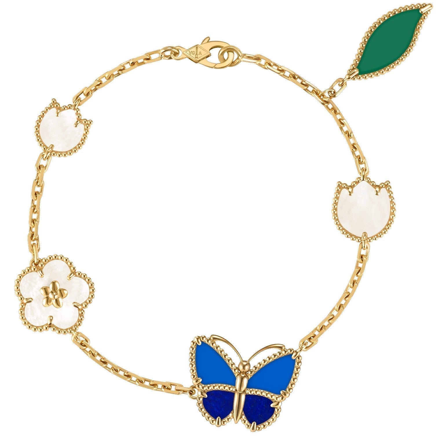 [Aurelle Style]LUCKY SPRING BUTTERFLY 5 MOTIF BRACELET