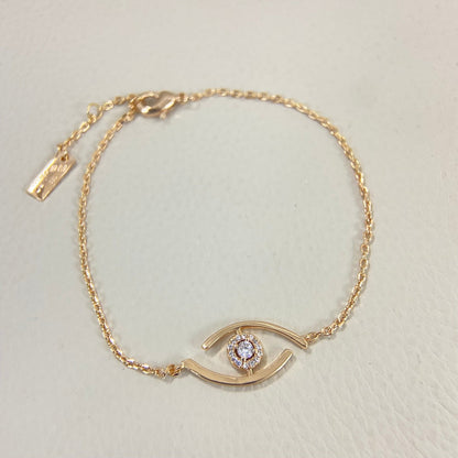 [Aurelle Style]Lucky Eye Pave-Set Diamond Bracelet