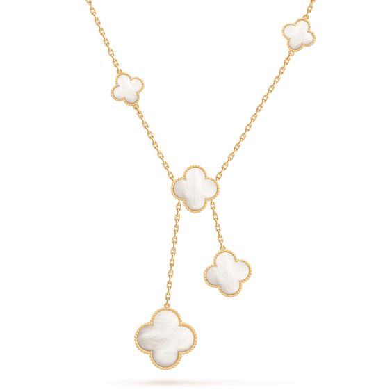 [Aurelle Style]CLOVER MOTHER OF PEARL NECKLACE 6 MOTIF