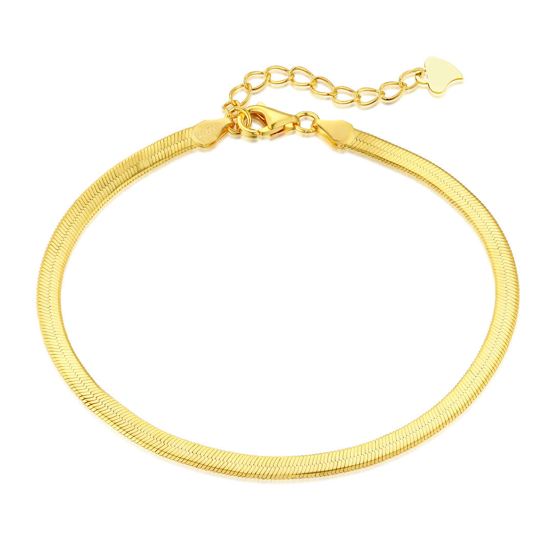 [Aurelle Style]Flat Snake Bone Chain Blade Necklace