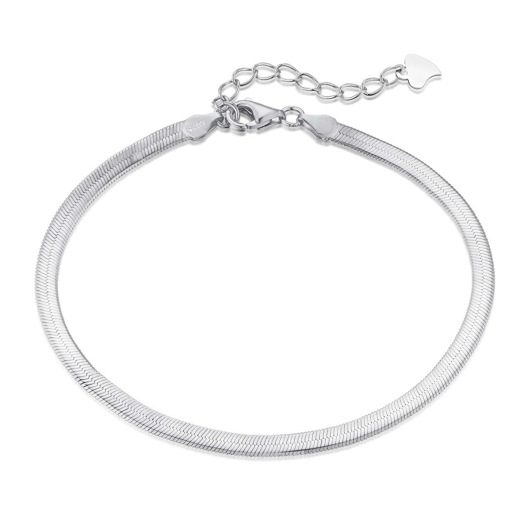 [Aurelle Style]Flat Snake Bone Chain Blade Necklace
