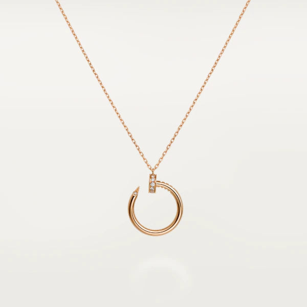 [Aurelle Style]JUSTE NECKLACE PINK GOLD