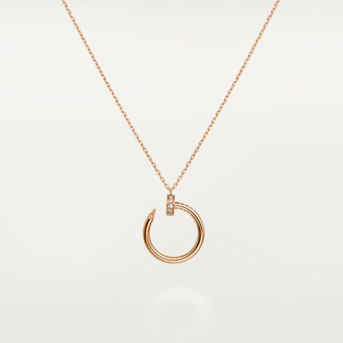 [Aurelle Style]JUSTE NECKLACE PINK GOLD