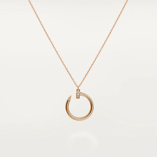[Aurelle Style]JUSTE NECKLACE PINK GOLD