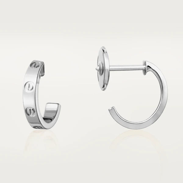 [TOP]LOVE EARRINGS 2.65MM SILVER