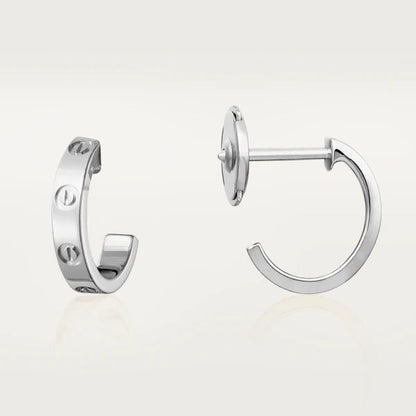 [Aurelle Style]LOVE EARRINGS 2.65MM SILVER