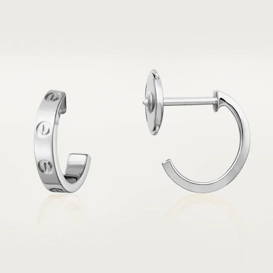 [Aurelle Style]LOVE EARRINGS 2.65MM SILVER