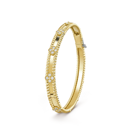 [Aurelle Style]CLOVER BRACELET 4MM DIAMONDS