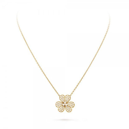 [Aurelle Style]FLOWER DIAMOND NECKLACE