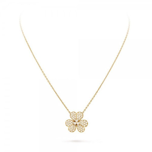 [Aurelle Style]FLOWER DIAMOND NECKLACE