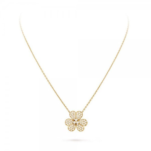 [Aurelle Style]FLOWER DIAMOND NECKLACE