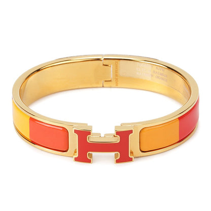 [Aurelle Style]H BRACELET ORANGE RAINBOW CERAMIC