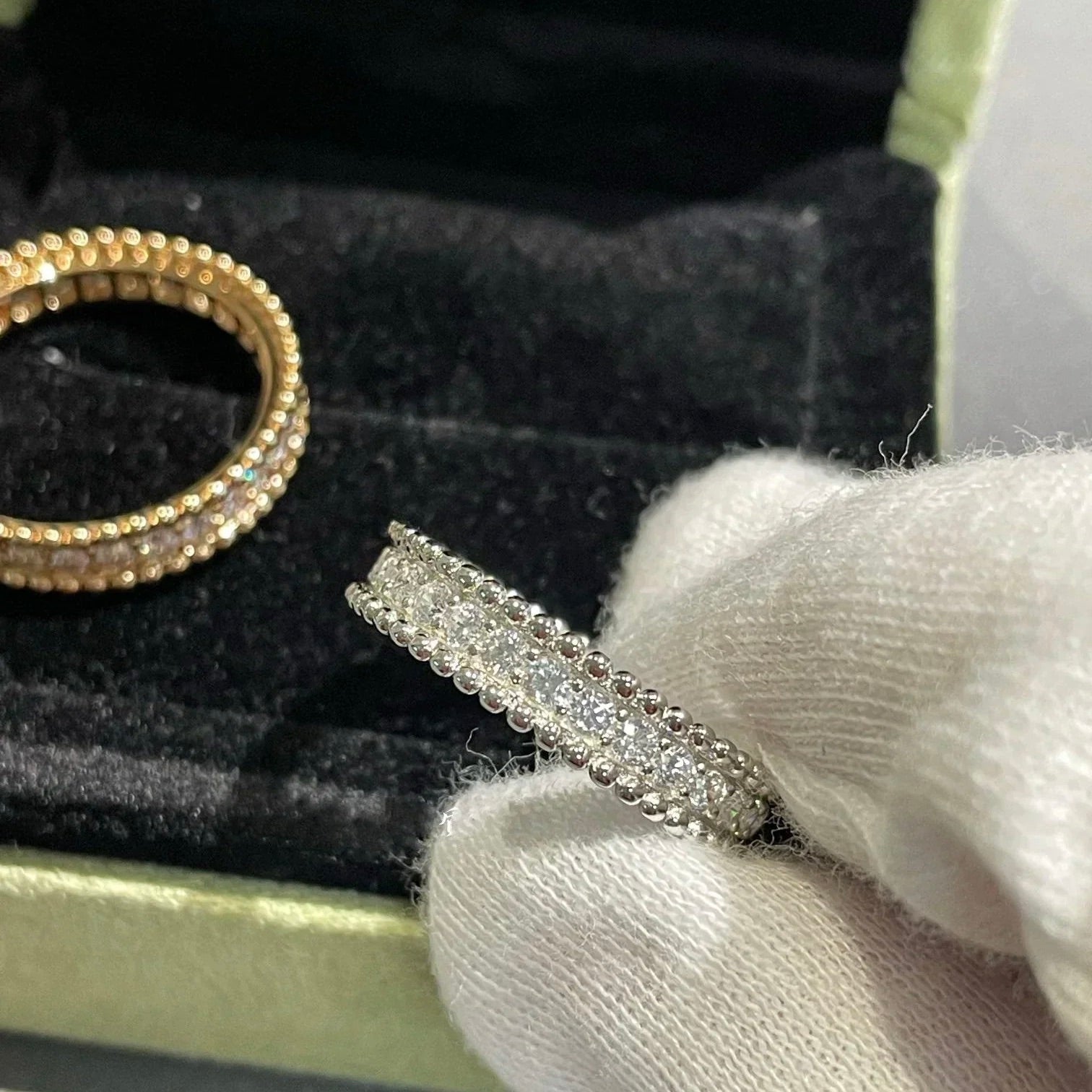 [Aurelle Style]PERLEE DIAMOND ROSE GOLD RING