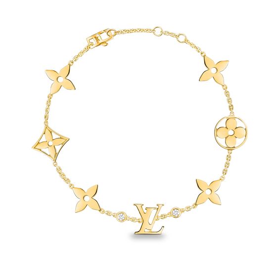 [Aurelle Style]STAR AND SUN 7 MOTIFS GOLD BRACELET