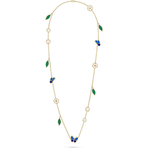 [Aurelle Style]LUCKY SPRING BUTTERFLY 15 FLOWER NECKLACE