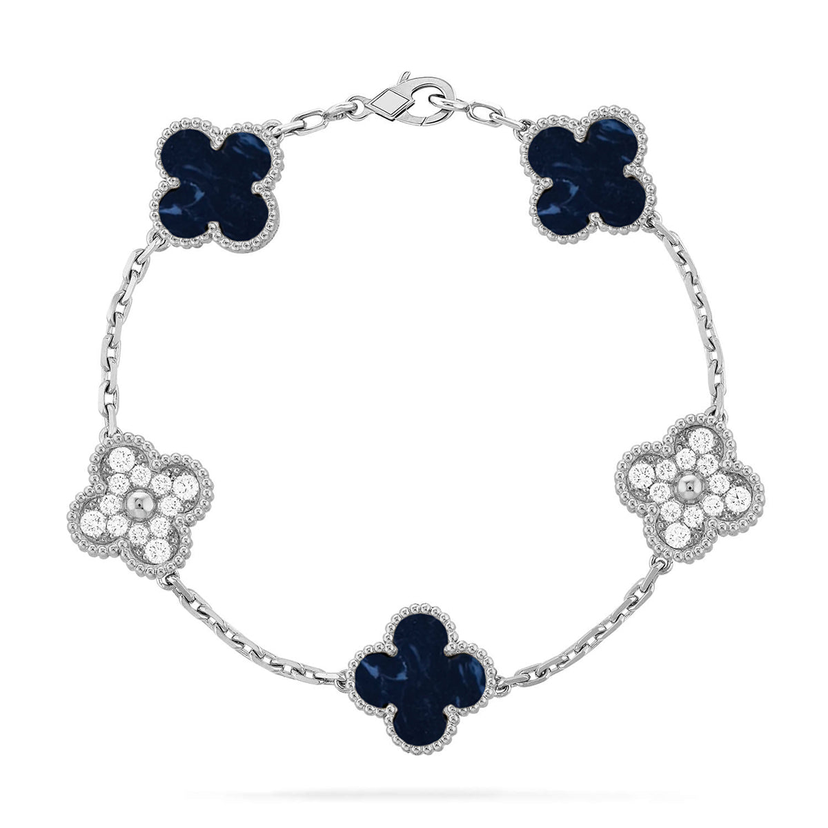 [Aurelle Style]CLOVER 5 MOTIF PIETERSITE BRACELET COLLECTION