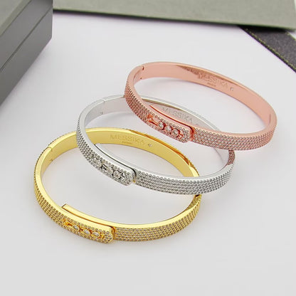 [Aurelle Style]Move Noa Full Pavé Diamond Bangle Bracelet