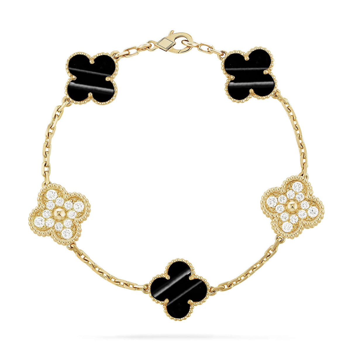 [Aurelle Style] CLOVER 5 MOTIF PULSAR STONE BRACELET COLLECTION