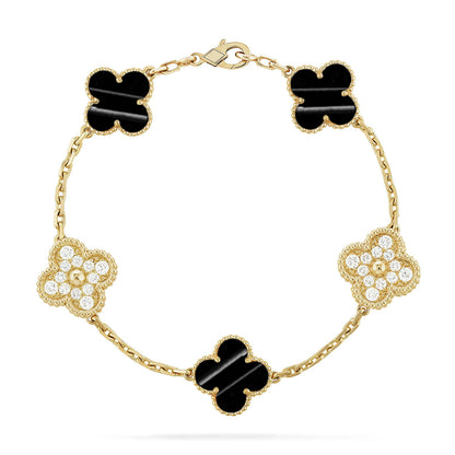 [Aurelle Style] CLOVER 5 MOTIF PULSAR STONE BRACELET COLLECTION