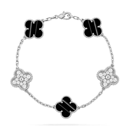 [Aurelle Style] CLOVER 5 MOTIF PULSAR STONE BRACELET COLLECTION