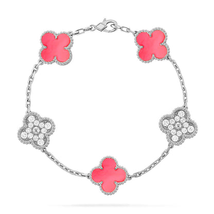 [Aurelle Style] CLOVER 5 MOTIFS  PINK MOP BRACELET COLLECTION