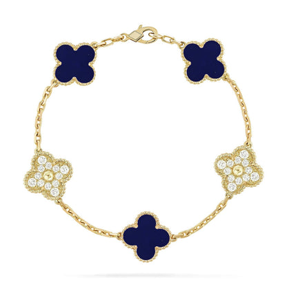 [Aurelle Style]CLOVER 5 MOTIF LAPIS LAZULI BRACELET COLLECTION
