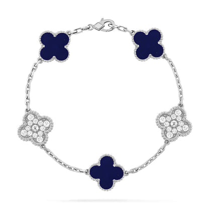 [Aurelle Style]CLOVER 5 MOTIF LAPIS LAZULI BRACELET COLLECTION