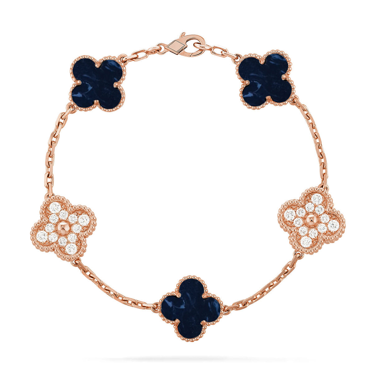 [Aurelle Style]CLOVER 5 MOTIF PIETERSITE BRACELET COLLECTION