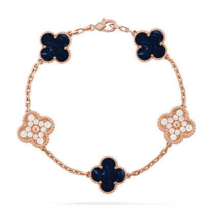 [Aurelle Style]CLOVER 5 MOTIF PIETERSITE BRACELET COLLECTION