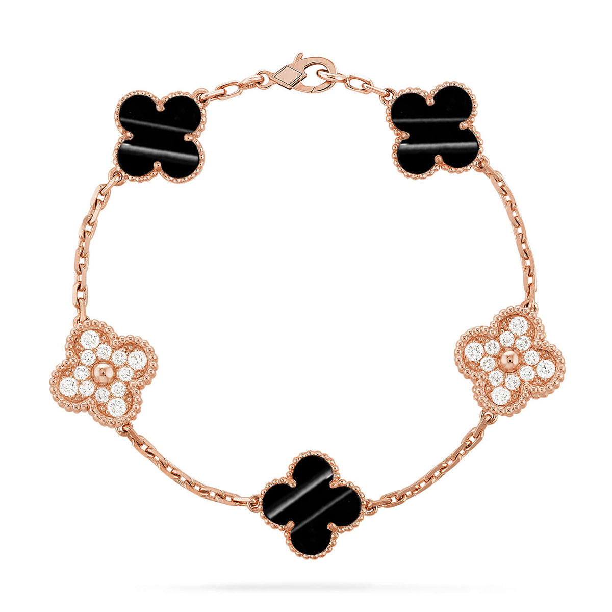 [Aurelle Style] CLOVER 5 MOTIF PULSAR STONE BRACELET COLLECTION