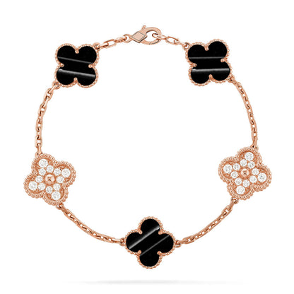 [Aurelle Style] CLOVER 5 MOTIF PULSAR STONE BRACELET COLLECTION