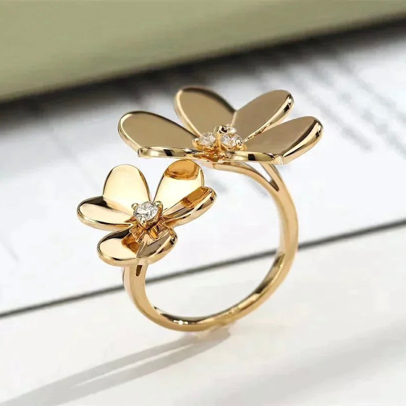 [Aurelle Style]CLOVER COMOS GOLD DIAMOND RING