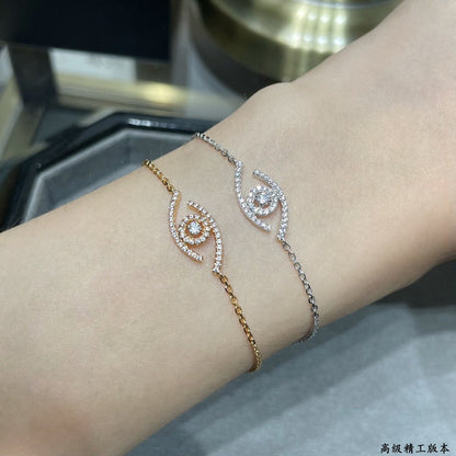[Aurelle Style]Lucky Eye Pave-Set Diamond Bracelet