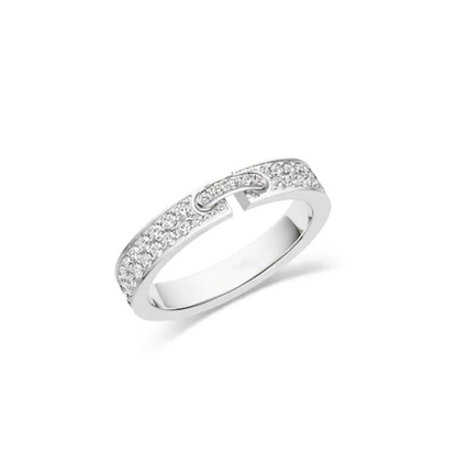 [Aurelle Style]ALLIANCE LIENS VIDENCE PAVED DIAMOND 4MM RING