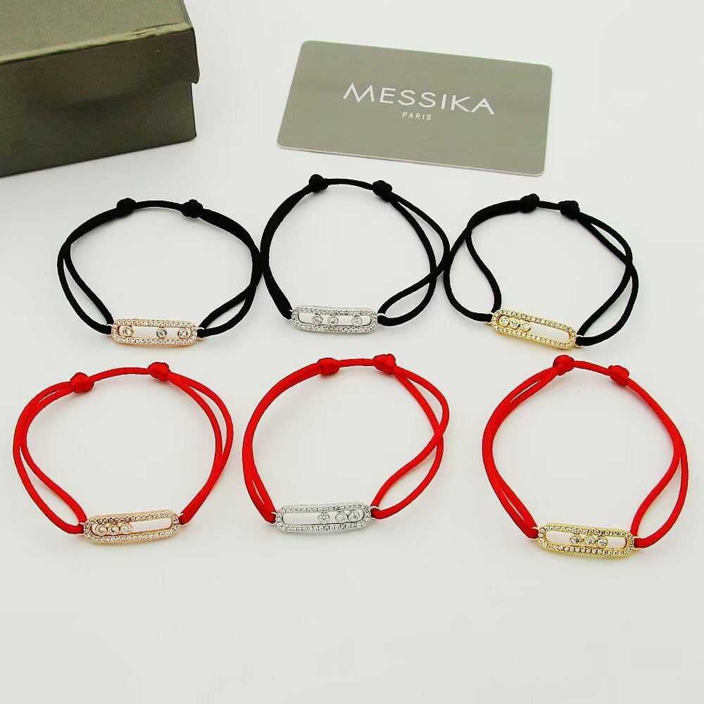 [Aurelle Style]Messika Care(s) pink cord pavé bracelet