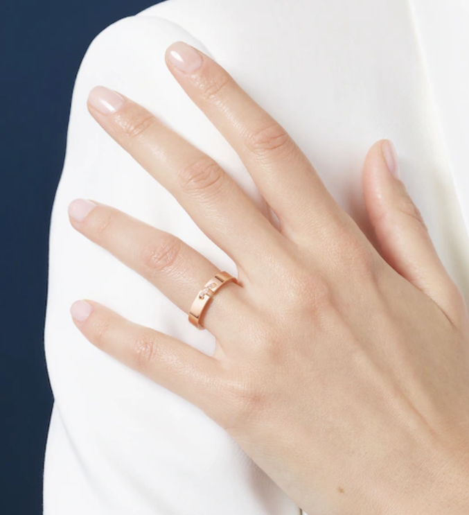 [Aurelle Style]ALLIANCE LIENS VIDENCE DIAMOND 4MM RING