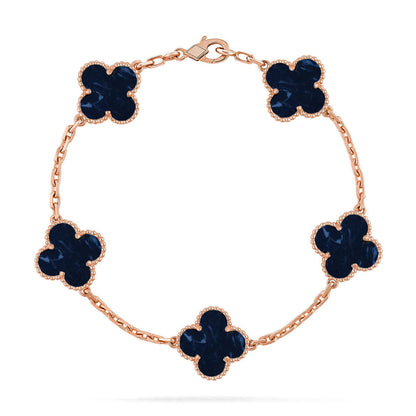 [Aurelle Style]CLOVER 5 MOTIF PIETERSITE BRACELET COLLECTION
