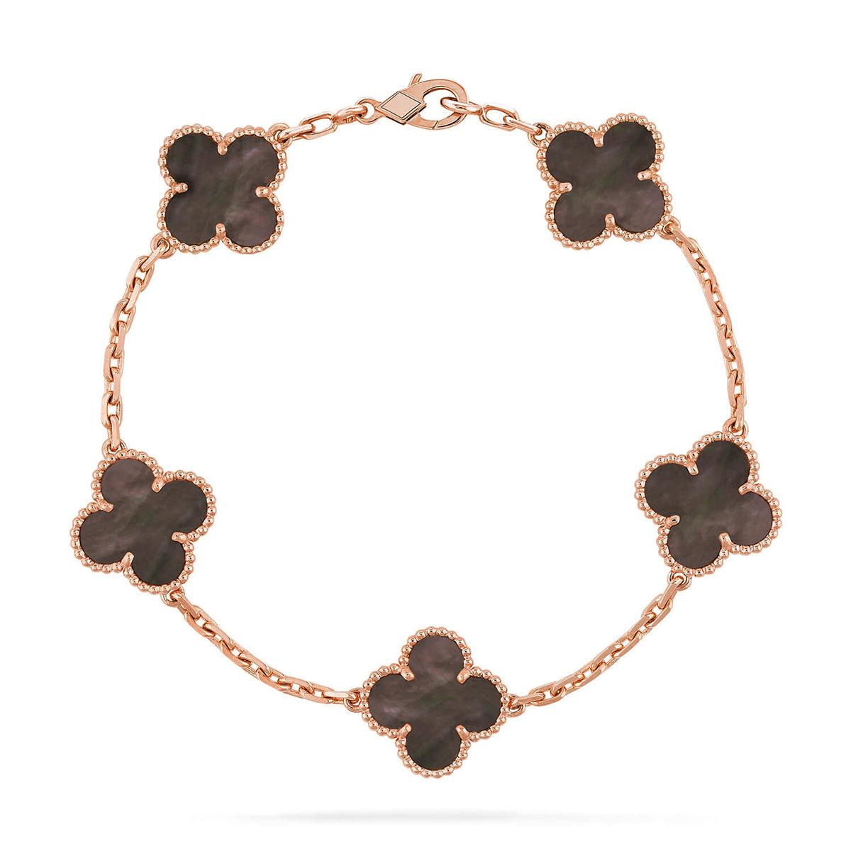 [Aurelle Style] CLOVER 5 MOTIF GRAY MOP BRACELET COLLECTION