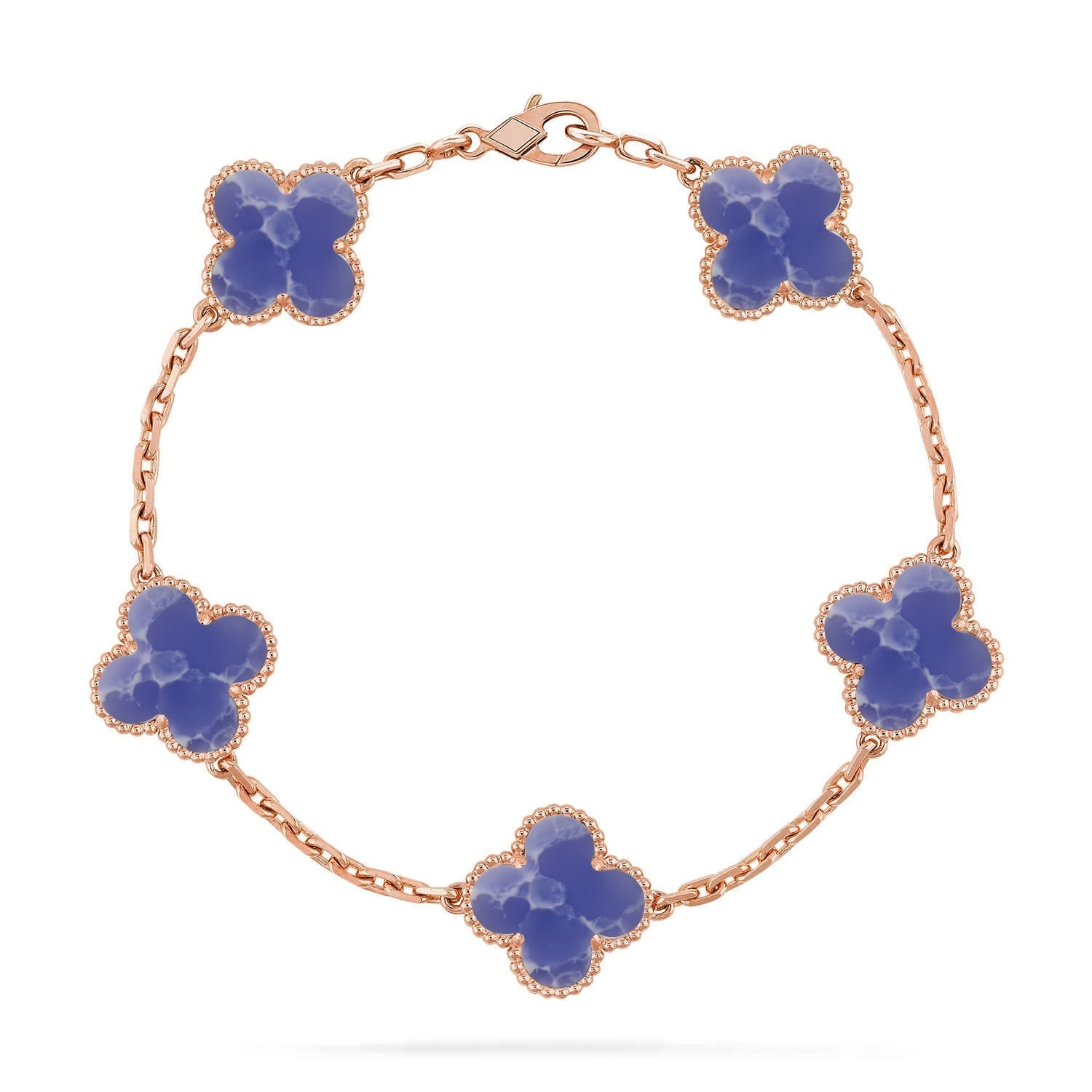 [Aurelle Style]CLOVER 5 MOTIF BLUE VEINS BRACELET COLLECTION