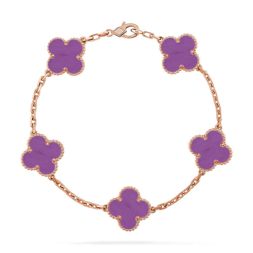 [TOP] CLOVER 5 MOTIF VIOLET BRACELET COLLECTION
