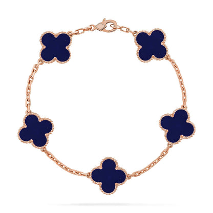 [Aurelle Style]CLOVER 5 MOTIF LAPIS LAZULI BRACELET COLLECTION
