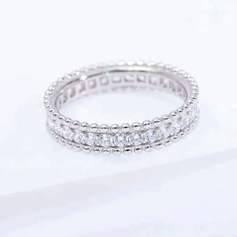 [Aurelle Style]PERLEE DIAMOND SILVER RING