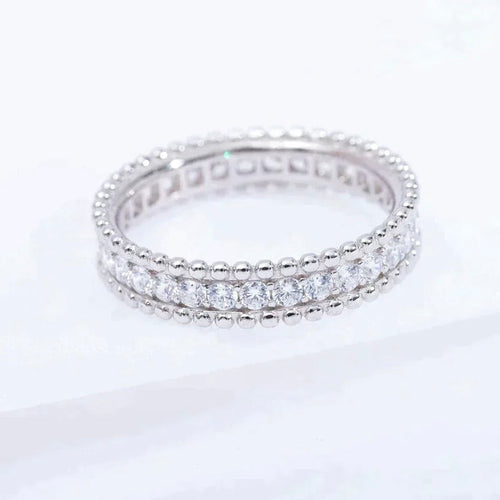 [Aurelle Style]PERLEE DIAMOND SILVER RING