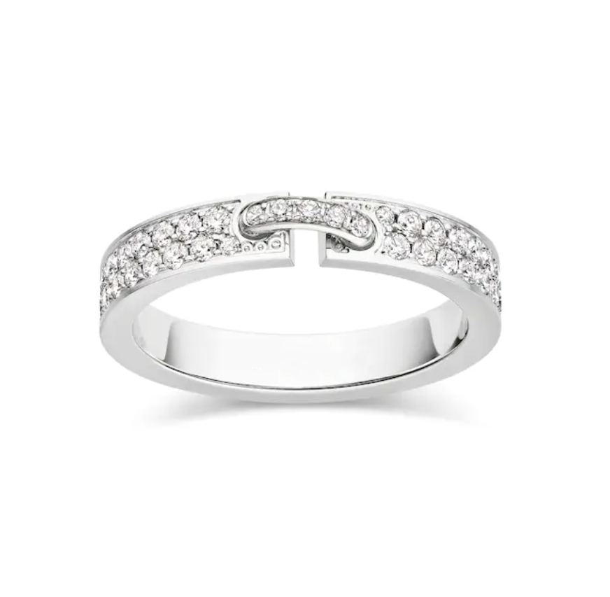 [Aurelle Style]ALLIANCE LIENS VIDENCE PAVED DIAMOND 4MM RING