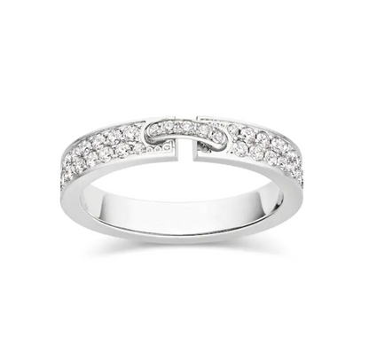 [Aurelle Style]ALLIANCE LIENS VIDENCE PAVED DIAMOND 4MM RING