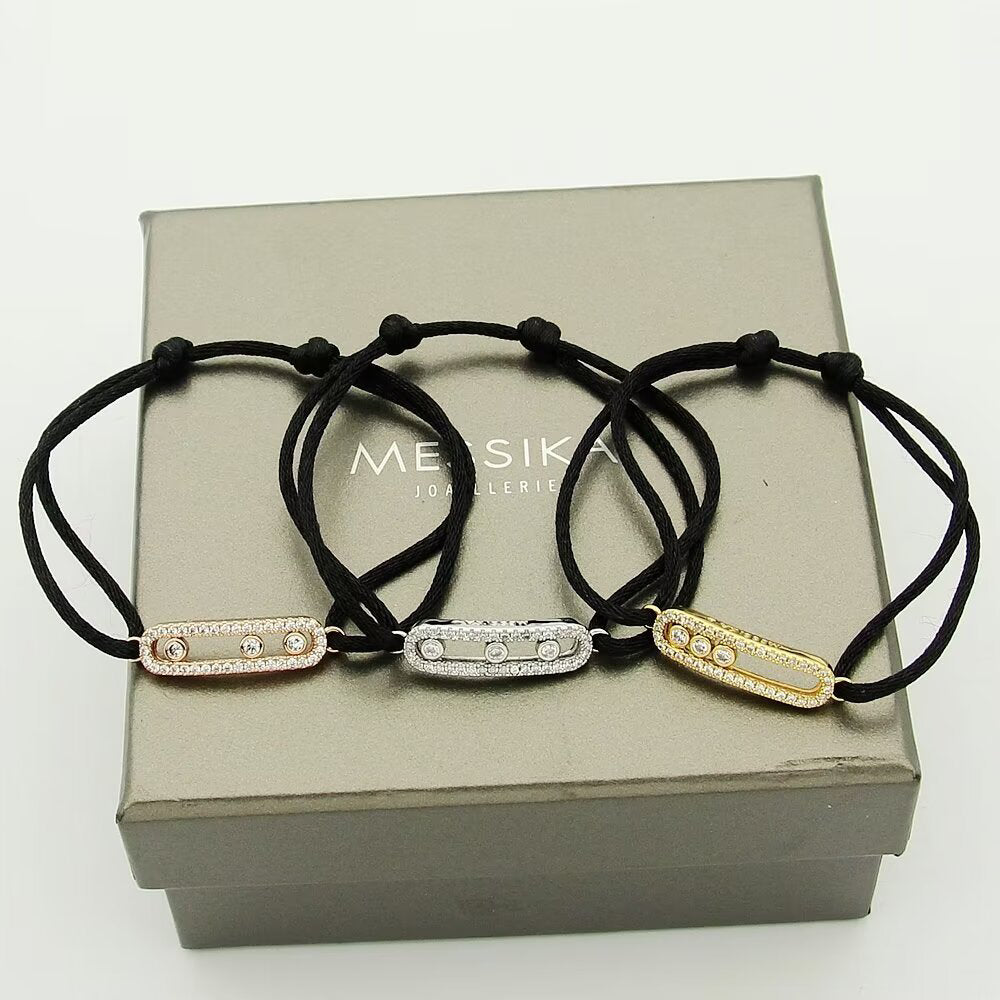 [Aurelle Style]Messika Care(s) pink cord pavé bracelet