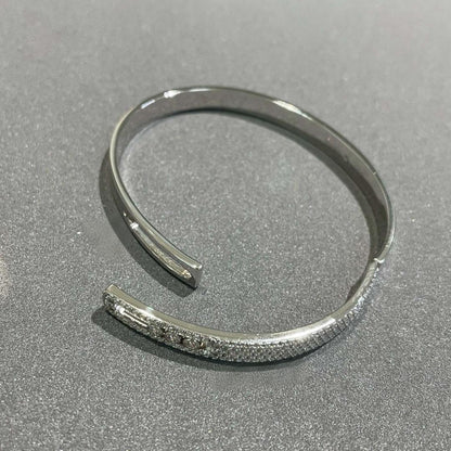 [Aurelle Style]Move Noa Rose Gold Pavé Diamond Bangle Bracelet